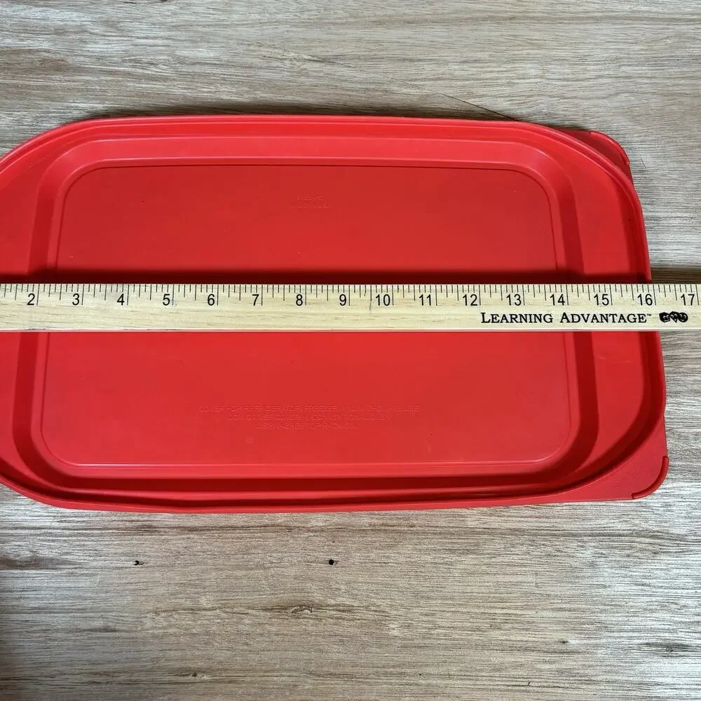Pyrex Easy Grab 3-Quart Rectangular Glass Baking Dish with Red‎ Lid
